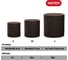 Кашпо KETER Cylinder Planter S серый 224124 5