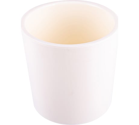 Горшок для цветов Полимербыт Genius 3,9 л, с дренажной вставкой, d182, h180 мм, молочный 437650700