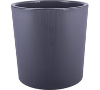 Горшок для цветов Полимербыт Genius 3,9 л, с дренажной вставкой, d182, h180 мм, серый 437650500