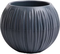 Кашпо bmc КШ-4425 "Сфера Мини" d-12см, h-10см, 0,3 л, Антрацит 069719