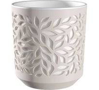 Кашпо bmc КШ-9585 Leaves d16см h17см 2,5л ПудраБелый 066372