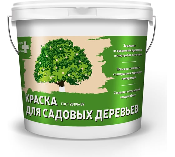 Краска для садовых деревьев ALFAVIT 1,2 кг 6 Альфа 51673 1