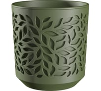 Кашпо bmc КШ 9570 Leaves 2 5 л h16 d 16 см ОливкаОливка 065935