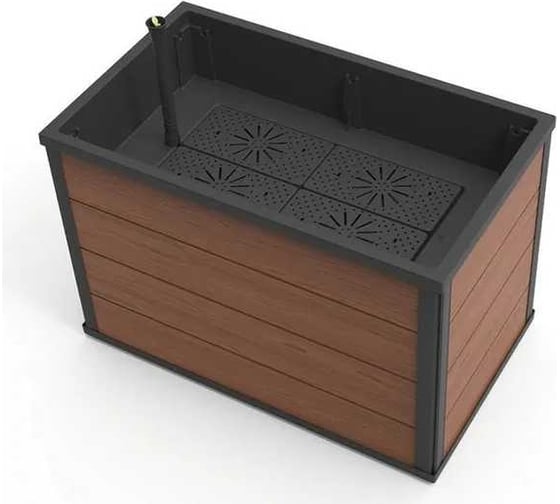 Кашпо-грядка для растений KETER Maple Mobile Urban Garden Bed 88L коричневый 252483