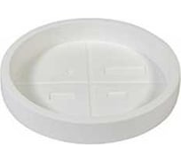 Круглый поддон PLASTECNIC S.p.A. NATURALIA d388мм h56мм белый 059732