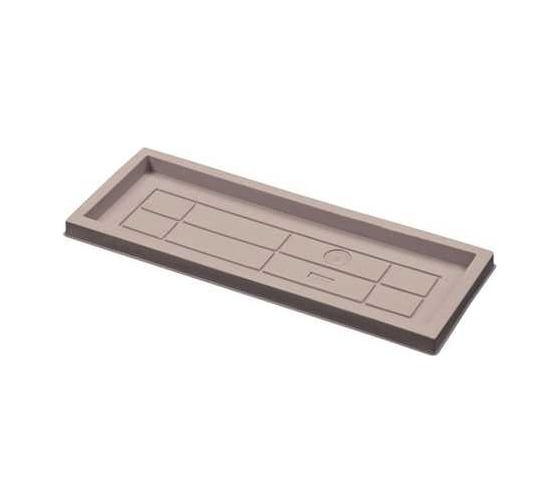 Прямоугольный поддон PLASTECNIC S.p.A. NATURALIA 996мм 388мм h56мм кофе 059711