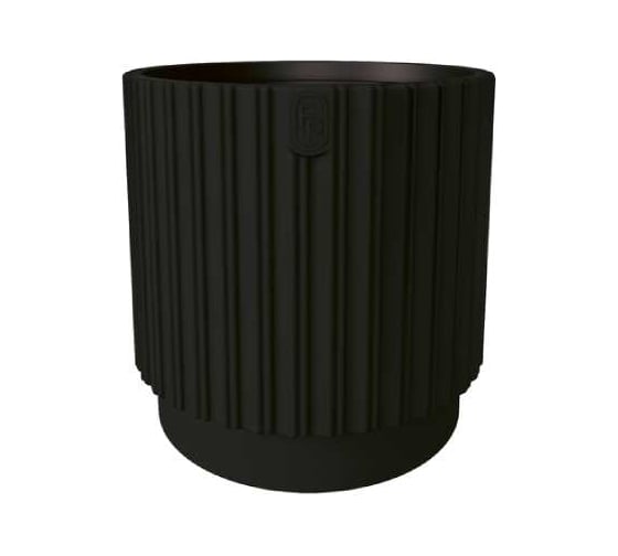 Кашпо FormPlastic 5270 084 MIKA CYLI d29см h30см 17,24/5.5л черный с вкладышем 070697 1