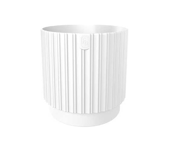 Кашпо FormPlastic 5300 011 MIKA CYLI PETIT ECO RECYCLED d178мм h178мм 3.5л белый 070707