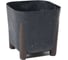 Кашпо на ножках LAMELA Sp.z o. 239 FRIDA ECO recycled beton квадрат 21см 21см h206мм 6л черн бетон сливной клапан 070675 1