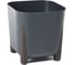 Кашпо на ножках LAMELA Sp.z o. 240 FRIDA ECO recycled квадрат 26см 26см h23см 11л антрацит сливной клапан 070681 1