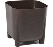 Кашпо на ножках LAMELA Sp.z o. 265 FRIDA ECO coffee квадрат 21см 21см h206мм 6л кофе espresso сливной клапан 070679