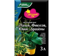 Питательный грунт для пальм и фикусов Буйские Удобрения Цветочный рай 3 л 431061