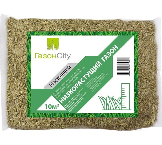 Семена газона ГазонCity Настоящий НИЗКОРАСТУЩИЙ 0.3 кг 17492654 1
