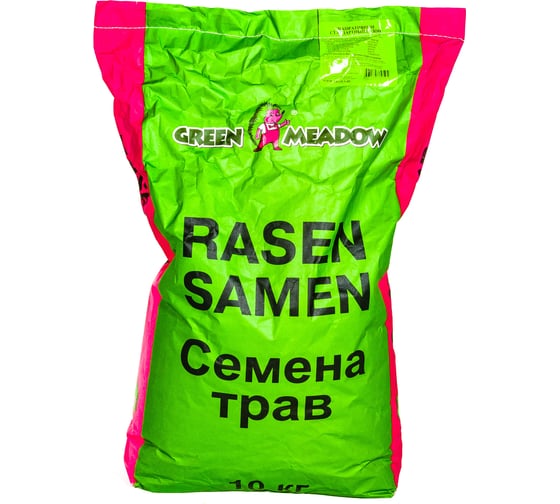 Семена GREEN MEADOW Декоративный стандартный газон 10 кг 4607160330594