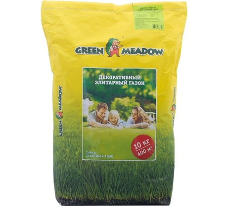 Семена GREEN MEADOW Декоративный элитарный газон 10 кг 4607160330556