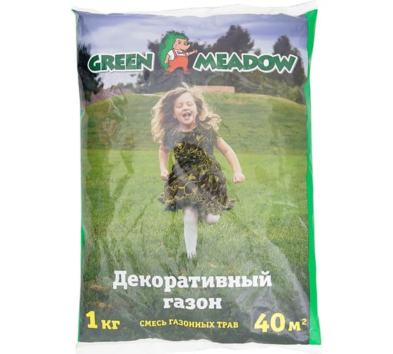 Семена газона GREEN MEADOW Декоративный стандартный газон 1 кг 4607160330600