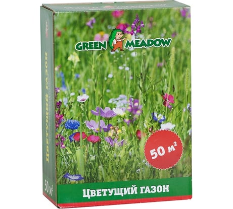 Семена газона GREEN MEADOW Цветущий мавританский газон 0.5 кг 4607160330884