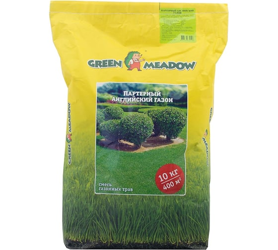 Семена GREEN MEADOW Партерный английский газон 10 кг 4607160330518