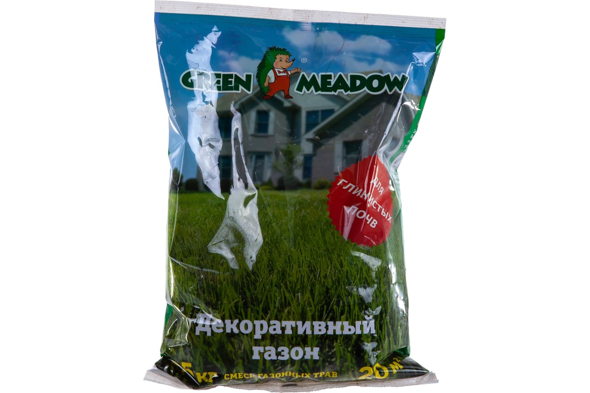 Семена газона GREEN MEADOW Декоративный газон для глинистых почв 0.5 кг  4607160331317 - выгодная цена, отзывы, характеристики, фото - купить в  Москве и РФ