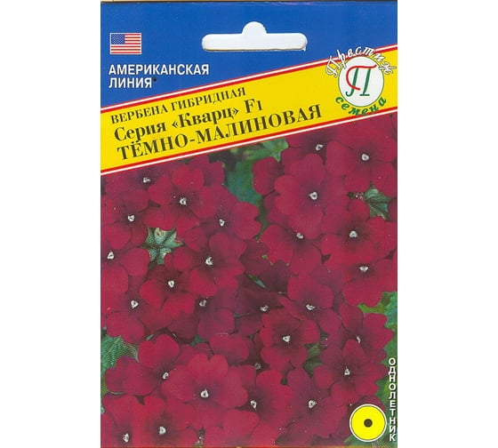 Вербена "Кварц" Тёмно-малиновая Престиж-Семена F1 00036735 1