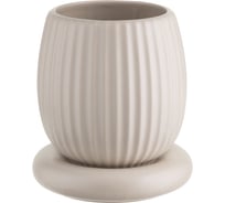 Цветочный горшок Tkano Edge кремового цвета, 2.7 л TK22-DEC-PT0001