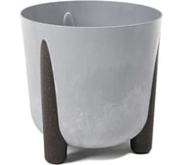 Кашпо пластик на ножках LAMELA Sp.z o. FRIDA ECO 210 recycled d18см h18см 3л серый бетон 070895