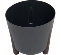 Кашпо пластик на ножках LAMELA Sp.z o. FRIDA ECO 211 recycled d21см h20см 5л антрацит 070902