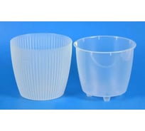 Горшок с дренажной системой Santino Эви VipSet 1.5 л, прозрачный AME-1,5-00