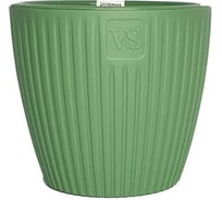 Горшок с дренажной системой Santino Эви VipSet 1.5 л, зеленый AME-1,5-08