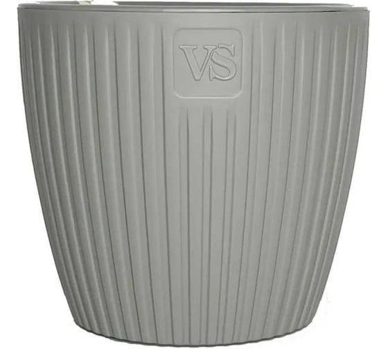 Горшок с дренажной системой Santino Эви VipSet 1.5 л, серый AME-1,5-03 1
