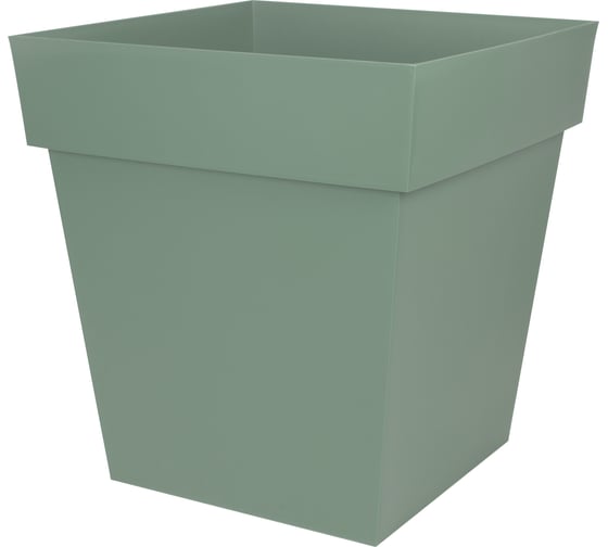 Цветочный горшок EDA TOSCANE, квадратный 49.5x49.5x52.5 см, объем 87 л. (полипропилен PP) 013648 V.LA 1