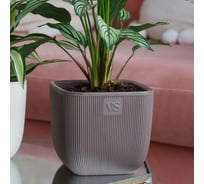 Горшок с дренажной системой Santino Фабио VipSet 1.95 л, шоколад AMF-1,95-04