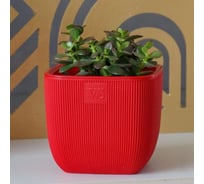 Горшок с дренажной системой Santino Фабио VipSet 1.95 л, красный AMF-1,95-10