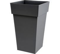Цветочный горшок EDA TOSCANE квадратный 39x39x65 см, объем 62л. (полипропилен PP) 013635 G.ANT
