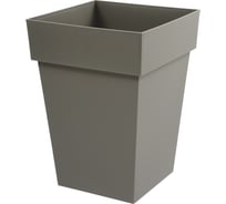 Цветочный горшок EDA TOSCANE квадратный 39x39x53 см, объем 51л. (полипропилен PP) 013628 BR.T