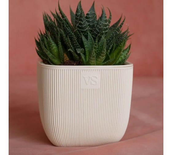 Горшок с дренажной системой Santino Фабио VipSet 4.7 л, крем AMF-4,7-02 1