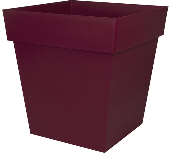 Цветочный горшок EDA TOSCANE квадратный 49,5x49,5x52,5 см, объем 87л. (Полипропилен PP) 013648 R.BO 1