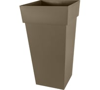 Цветочный горшок EDA TOSCANE, квадратный 43.3x43.3x80 см, объем 98 л. (полипропилен PP) 013639 BR.T