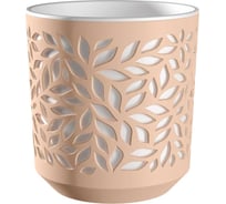 Кашпо bmc Leaves КШ 5838 d22см, h238мм, 8л, пудра/белый 071080