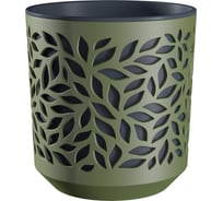 Кашпо bmc КШ 5831 Leaves d19см, h196мм, 4л, оливка/антрацит bmc 071075