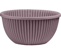 Кашпо bmc Верде КШ 5782 с дренажной вкладкой, пыльная роза, d31, h14см, 6л 071085