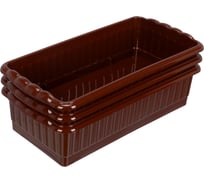 Поддон для рассады PALISAD 322x166x82 мм, пластиковый, 3 шт, под 8 горшочков 250 мл. 643442