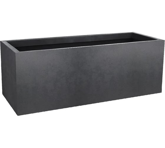 Горшок цветочный EDA BASALT'UP, прямоугольный 79,5x29,5x29,5 см, объем 57л, полипропилен PP 013763 G.ANT
