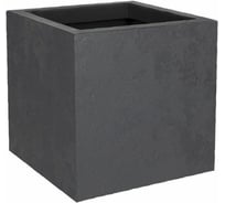 Горшок цветочный EDA BASALT'UP, квадратный, 29,5x29,5x29,5 см, объем 21л, полипропилен PP 013764 G.ANT