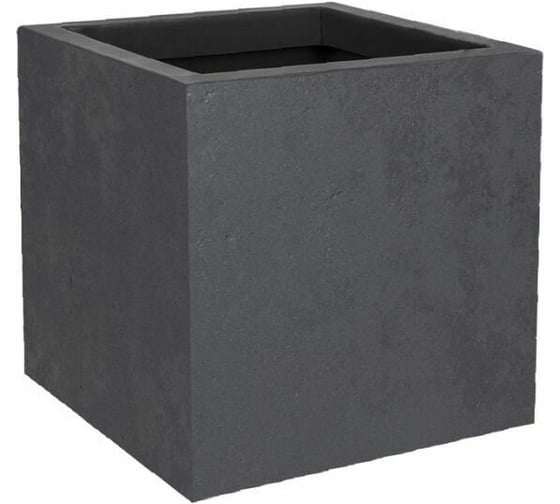 Горшок цветочный EDA BASALT'UP, квадратный, 29,5x29,5x29,5 см, объем 21л, полипропилен PP 013764 G.ANT