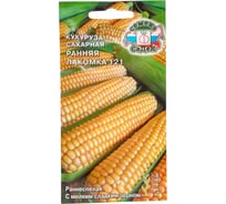 Кукуруза СеДек Ранняя Лакомка 121 сахарная, раннеспелая, початок конический, 14-16 см, желто-оранжевая, 170-230 г, евро, 4 г 14398