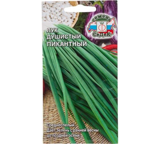 Лук СеДек Пикантный душистый, среднеспелый, полуострый, луково-чесночный вкус, 30-35 см, евро, 0.5 г 16394 1