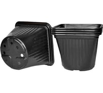 Горшок для рассады PERFECTO LINEA квадратный, 130x130x105 мм, черный, ГТ/13