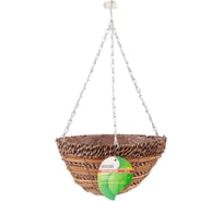 Подвесное кашпо PALISAD ротанг, полукруг, d30см 69064