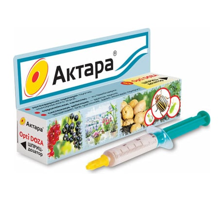 Инсектицид Ваше Хозяйство Актара Opti DOZA против тли, белокрылки, 6мл 4680028943891